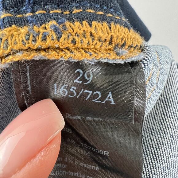 ALLSAINTS Grace Womens Blue Distressed Blend Mid-Rise Stretch Denim Jeans Sz 29 - Picture 8 of 8